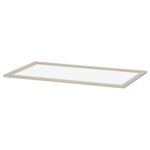 KOMPLEMENT - Glass shelf, beige, 100x58 cm - best price from Maltashopper.com 70509113