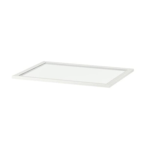 KOMPLEMENT - Glass shelf, white, 75x58 cm
