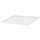 KOMPLEMENT glass shelf, white, 50x58 cm
