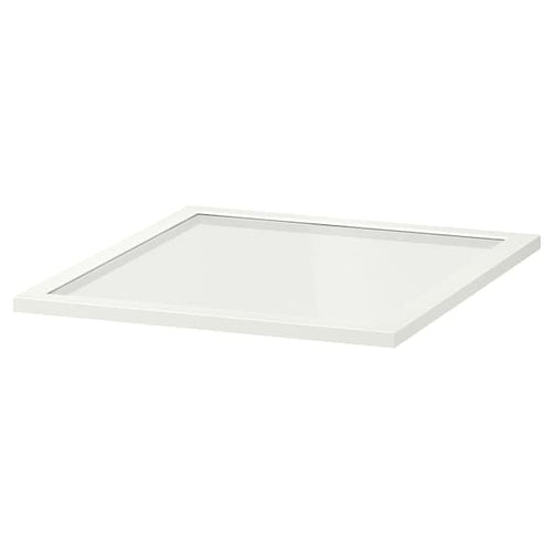 KOMPLEMENT - Glass shelf, white, 50x58 cm