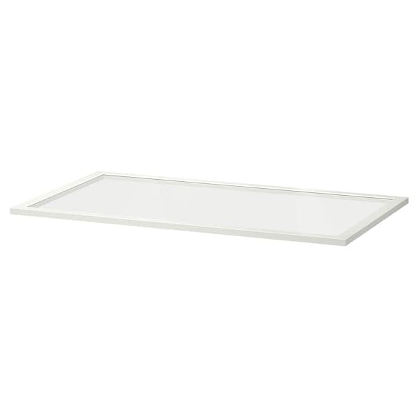 KOMPLEMENT - Glass shelf, white, 100x58 cm - best price from Maltashopper.com 70257638
