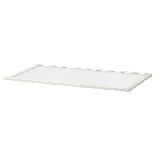 Ikea KOMPLEMENT - Glass shelf, white, 100x58 cm