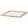 KOMPLEMENT glass shelf, white stained oak effect, 50x58 cm