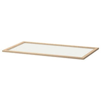 KOMPLEMENT - Glass shelf, white stained oak effect, 100x58 cm - best price from Maltashopper.com 60257648