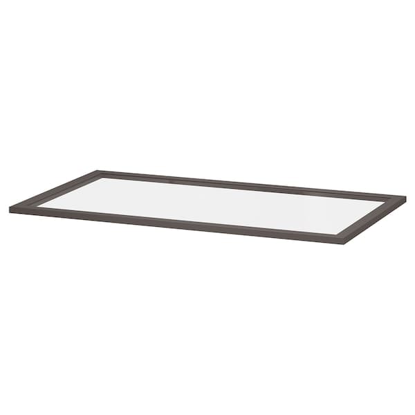 KOMPLEMENT - Glass shelf, dark grey, 100x58 cm - best price from Maltashopper.com 30509153