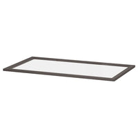 KOMPLEMENT - Glass shelf, dark grey, 100x58 cm - best price from Maltashopper.com 30509153