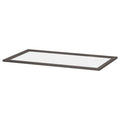 KOMPLEMENT glass shelf, dark grey, 100x58 cm