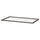KOMPLEMENT - KOMPLEMENT Glass shelf, dark grey, 100x58 cm