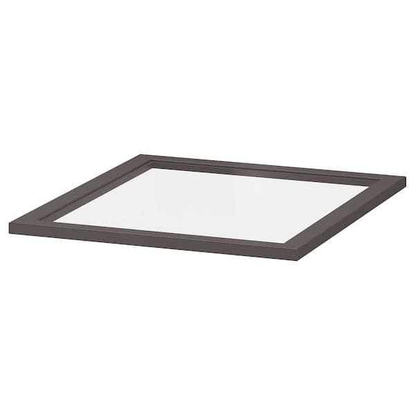 KOMPLEMENT - Glass shelf, dark grey, 50x58 cm - best price from Maltashopper.com 60509156