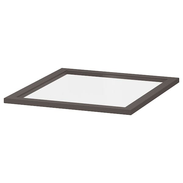 Ikea KOMPLEMENT - Glass shelf, dark grey, 50x58 cm
