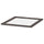 KOMPLEMENT - KOMPLEMENT Glass shelf, dark grey, 50x58 cm