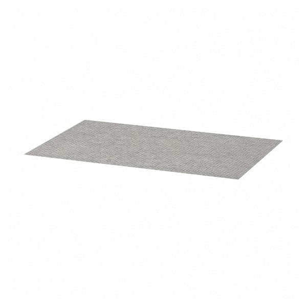 KOMPLEMENT - Drawer mat, light grey patterned, 90x53 cm