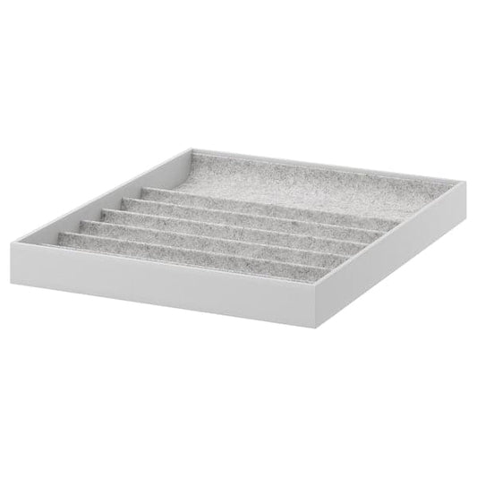 Ikea KOMPLEMENT - Insert with compartments, light grey, 40x53x5 cm