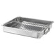 KONCIS roasting tin with grill rack, stainless steel, 40x32 cm