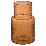 KONSTFULL vase, patterned/brown, 26 cm