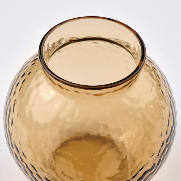 KONSTFULL - Vase, patterned/brown, 10 cm - best price from Maltashopper.com 90551568