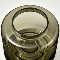 KONSTFULL - Vase, green-brown, 16 cm - best price from Maltashopper.com 10511963