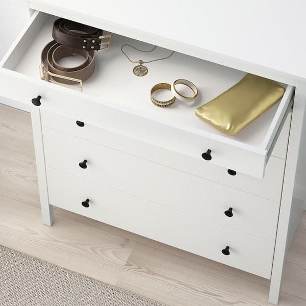 Ikea KOPPANG - Chest of 5 drawers, white, 90x114 cm