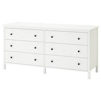 KOPPANG - Chest of 6 drawers, white, 172x83 cm - best price from Maltashopper.com 10311308