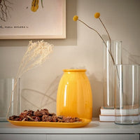 KOPPARBJÖRK - Decoration dish, bright yellow, 16x33 cm - best price from Maltashopper.com 50559552
