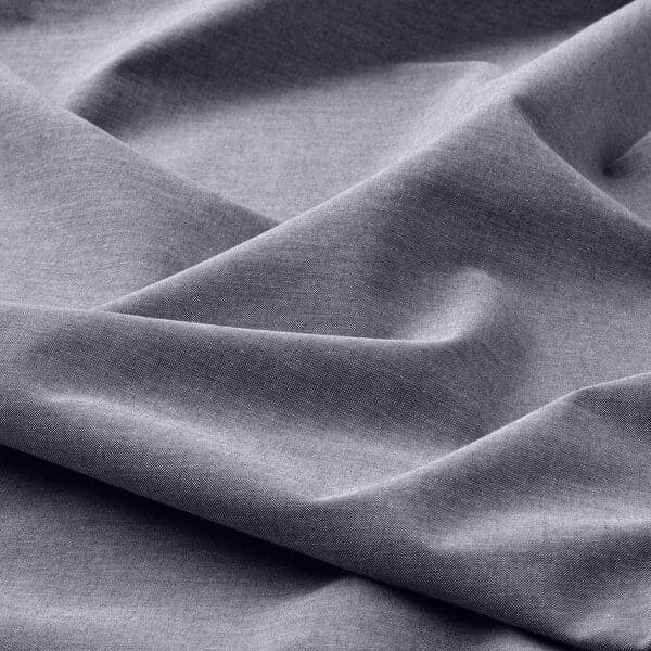 KOPPARBLAD - Duvet cover and pillowcase, dark blue, 150x200/50x80 cm - best price from Maltashopper.com 70483679