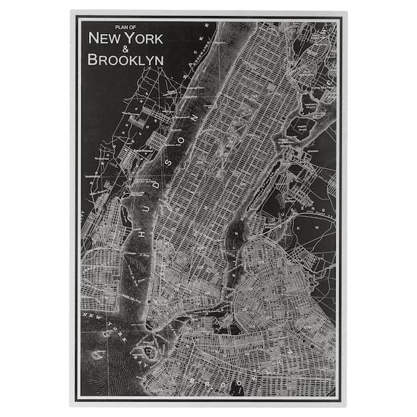 KOPPARFALL - Picture, New York City, 49x70 cm - best price from Maltashopper.com 30508790