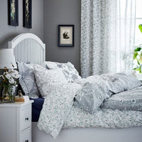 KOPPARRANKA - Quilt cover and 2 pillowcases, white/dark grey, 240x220/50x80 cm - best price from Maltashopper.com 70449671