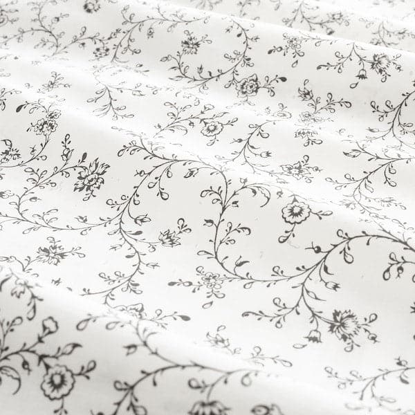 KOPPARRANKA - Quilt cover and pillowcase, white/dark grey, 150x200/50x80 cm - best price from Maltashopper.com 70449685