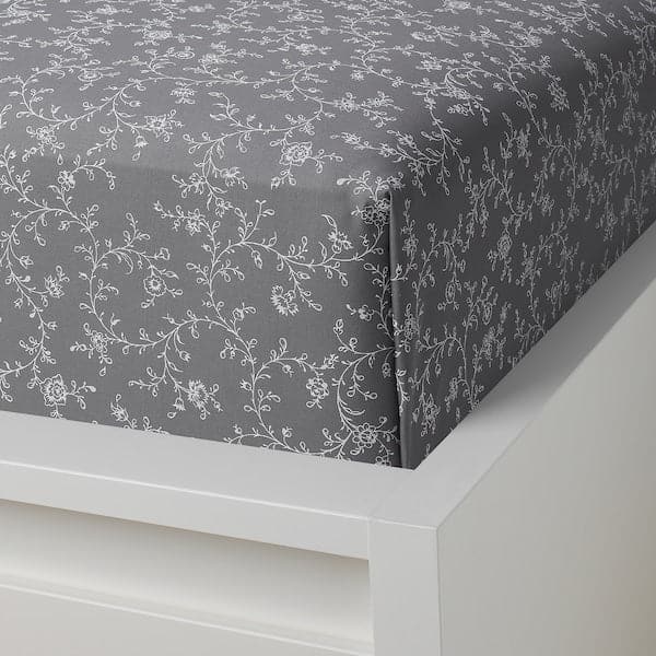 Ikea KOPPARRANKA Sheet - floral pattern 240x260 cm