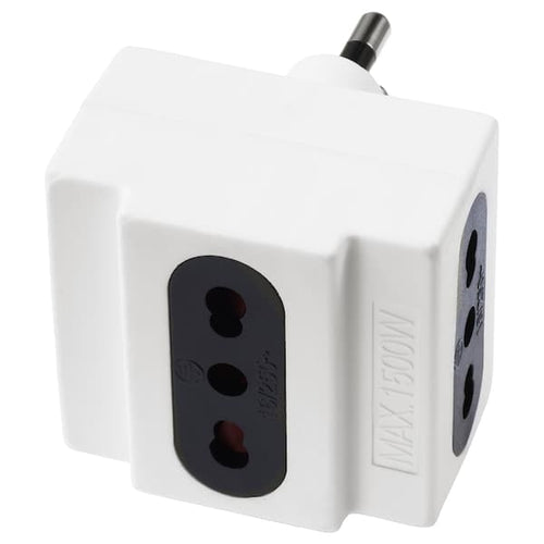 KOPPLA Adapter with 3 sockets - white