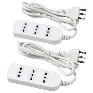 Ikea KOPPLA - Power strip 3 outlets, earthed/white, 1.5 m
