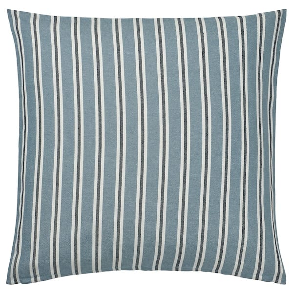 Ikea KORALLBUSKE - Cushion cover, light blue white/stripe pattern, 50x50 cm