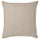 KORALLBUSKE cushion cover, beige white/stripe pattern, 50x50 cm