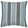 KORALLBUSKE cushion cover, dark blue light blue/stripe pattern, 50x50 cm