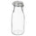 KORKEN bottle shaped jar with lid, clear glass, 1 l