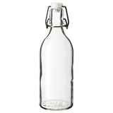 KORKEN bottle with stopper, clear glass, 0.5 l