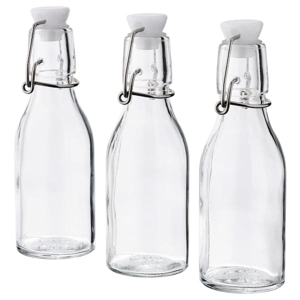 KORKEN - Bottle with stopper, clear glass - Premium  from Ikea - Just €4.99! Shop now at Maltashopper.com
