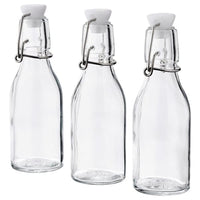 KORKEN - Bottle with stopper, clear glass, 15 cl - best price from Maltashopper.com 80476334