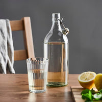 KORKEN - Bottle with stopper, clear glass, 1 l - Premium  from Ikea - Just €2.99! Shop now at Maltashopper.com
