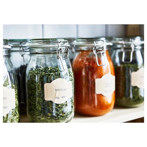 Ikea KORKEN - Jar with lid, clear glass, 1.8 l