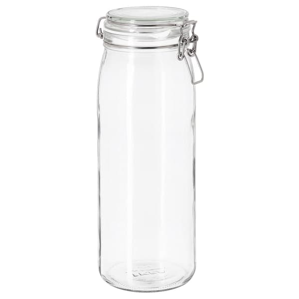KORKEN - Jar with lid, clear glass