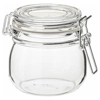 KORKEN - Jar with lid, clear glass, 0.5 l - best price from Maltashopper.com 70213545