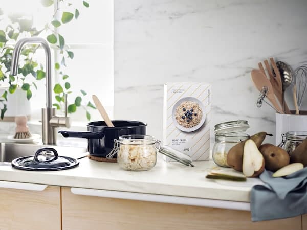 Ikea KORKEN - Jar with lid, clear glass, 0.5 l