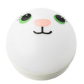 KORNSNÖ LED night light, white/rabbit battery-operated, 8x6 cm