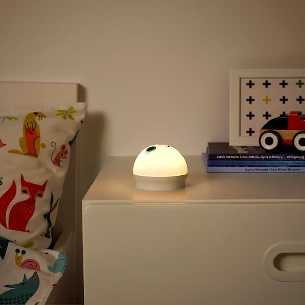 KORNSNÖ - LED night light, white/rabbit battery-operated - best price from Maltashopper.com 00433720