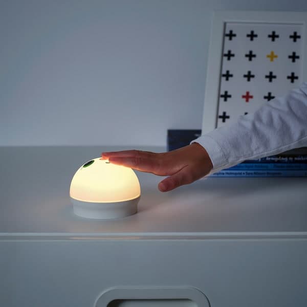 KORNSNÖ - LED night light, white/rabbit battery-operated - best price from Maltashopper.com 00433720