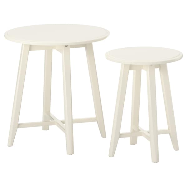 KRAGSTA - Nest of tables, set of 2, white - best price from Maltashopper.com 20299829