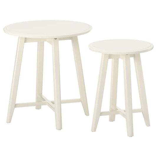KRAGSTA - Nest of tables, set of 2, white - best price from Maltashopper.com 20299829
