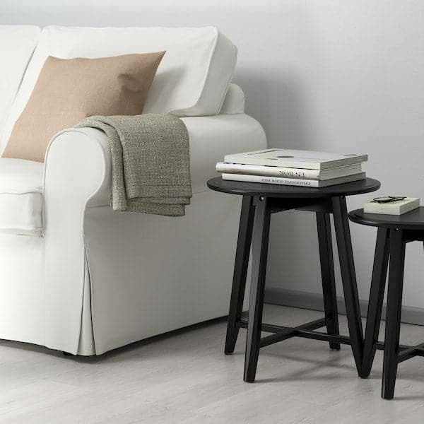 Ikea KRAGSTA - Nest of tables, set of 2, black