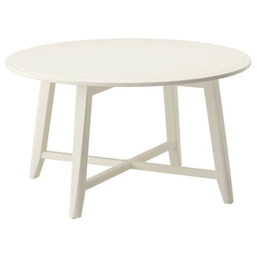 KRAGSTA - Coffee table, white, 90 cm